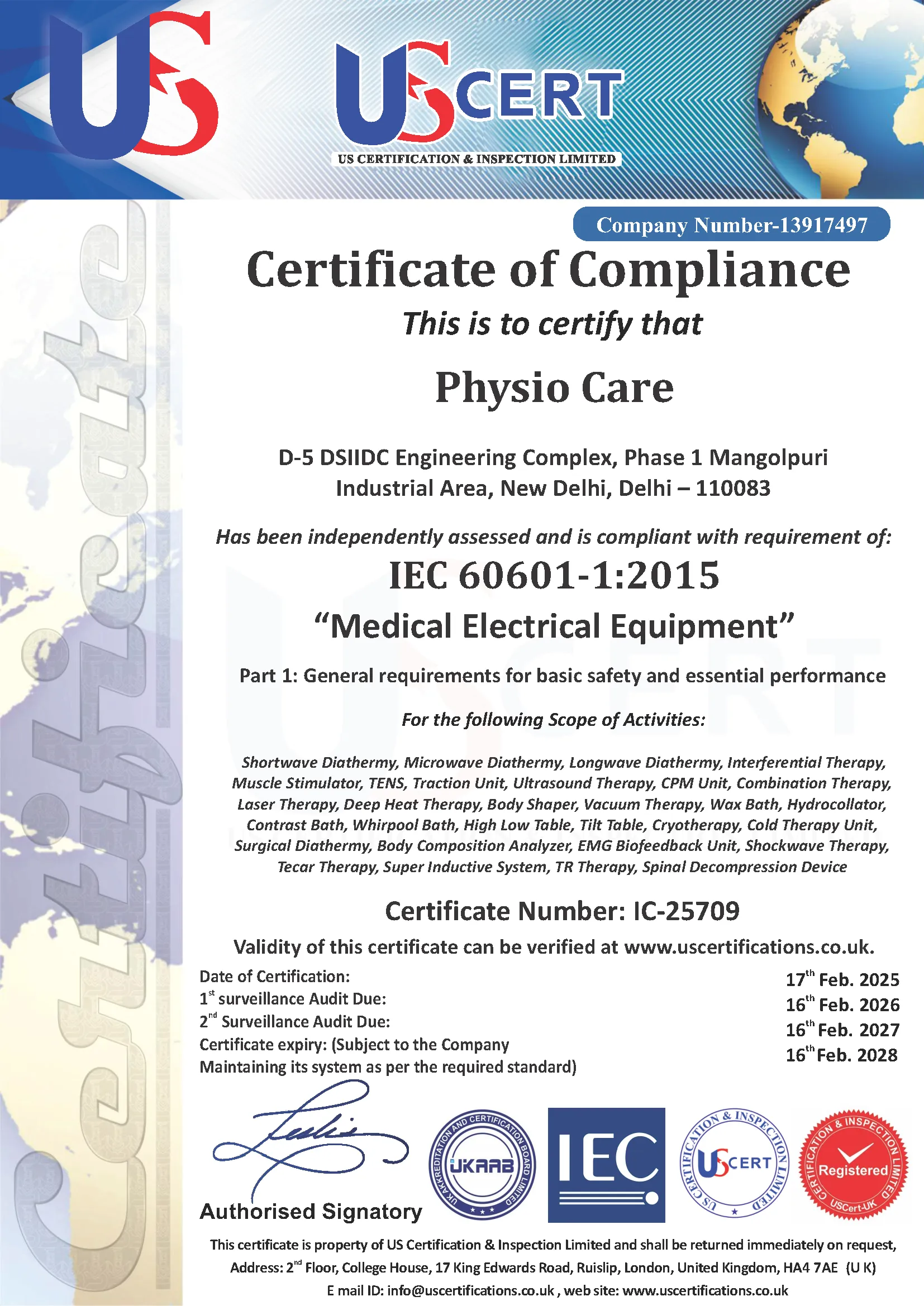 IEC 60601 Physio Care